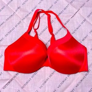 Victoria secret cherry red racerback front clasp
